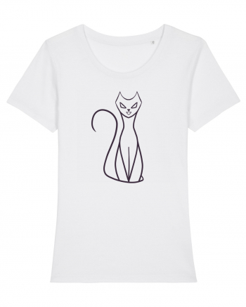 Hissing Cat White
