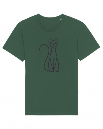 Hissing Cat Bottle Green