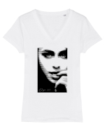 Danger $$$ Tricou mânecă scurtă guler V Damă Evoker
