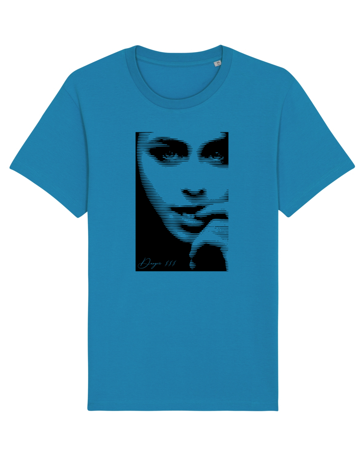 Tricou mânecă scurtă Unisex Rocker Azur