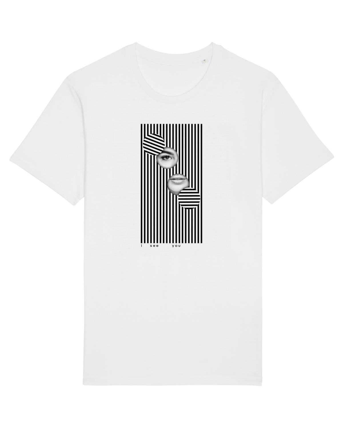 Tricou mânecă scurtă Unisex Rocker White