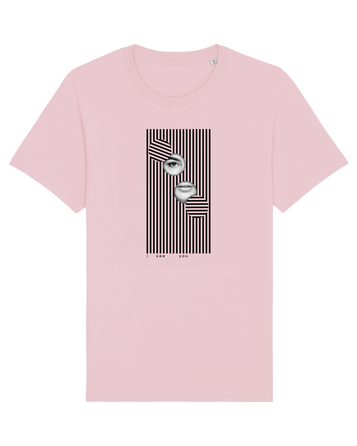 Tricou mânecă scurtă Unisex Rocker Cotton Pink