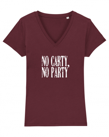 No carty, no party Burgundy