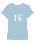 No carty, no party Tricou mânecă scurtă guler larg fitted Damă Expresser