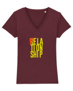 Felationship Tricou mânecă scurtă guler V Damă Evoker