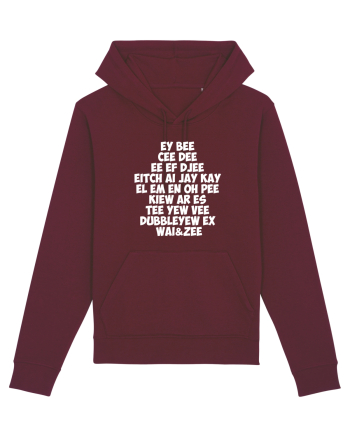 The redneck alphabet Burgundy