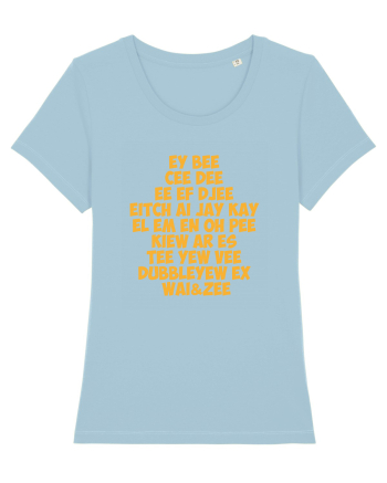 The redneck alphabet Sky Blue