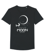 Dus-întors spre Lună – tricou pentru visători Tricou mânecă scurtă guler larg Bărbat Skater