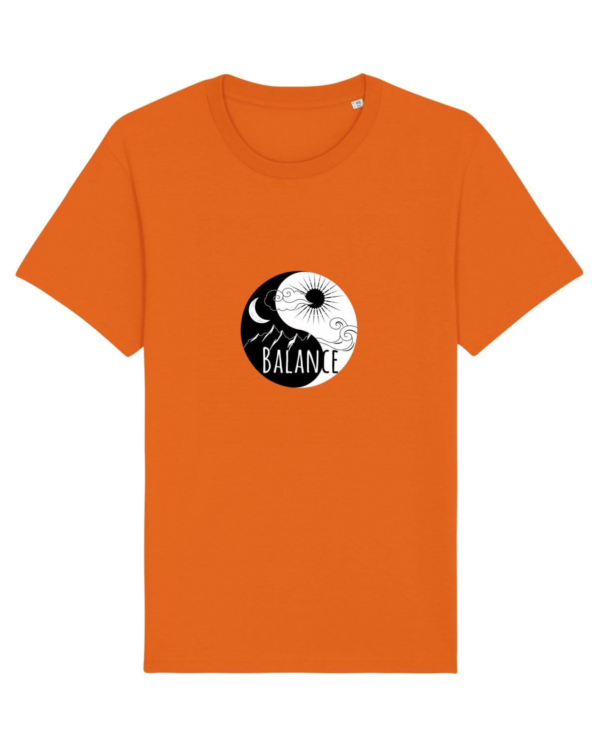 Tricou mânecă scurtă Unisex Rocker Bright Orange