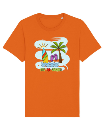 Iubim plaja Bright Orange