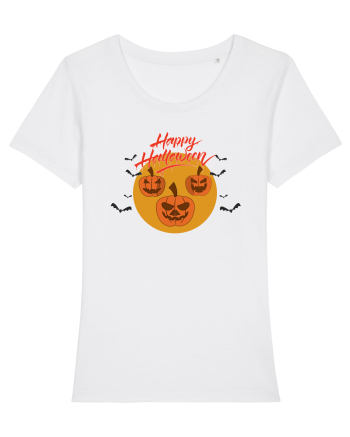 Happy Halloween Night White