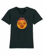 Happy Halloween Night Tricou mânecă scurtă guler V Bărbat Presenter