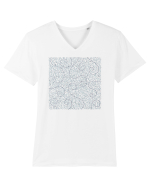 Roots Blue Tricou mânecă scurtă guler V Bărbat Presenter