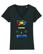 You are awesome! Tricou mânecă scurtă guler V Damă Evoker