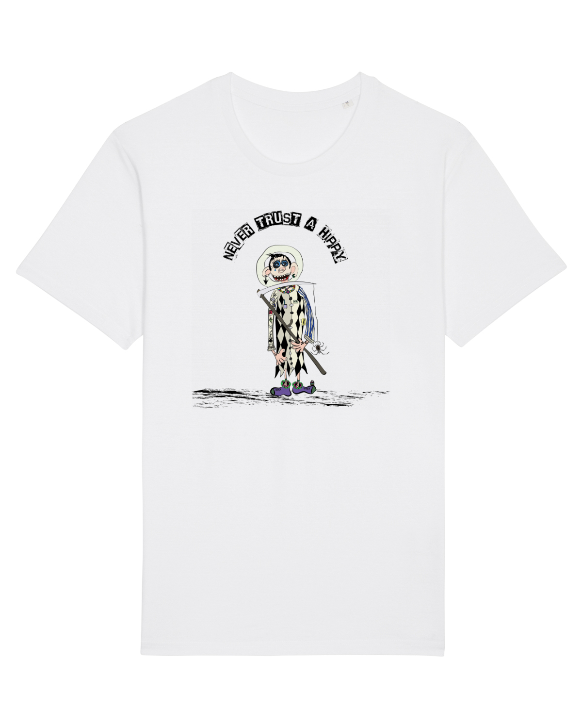 Tricou mânecă scurtă Unisex Rocker White