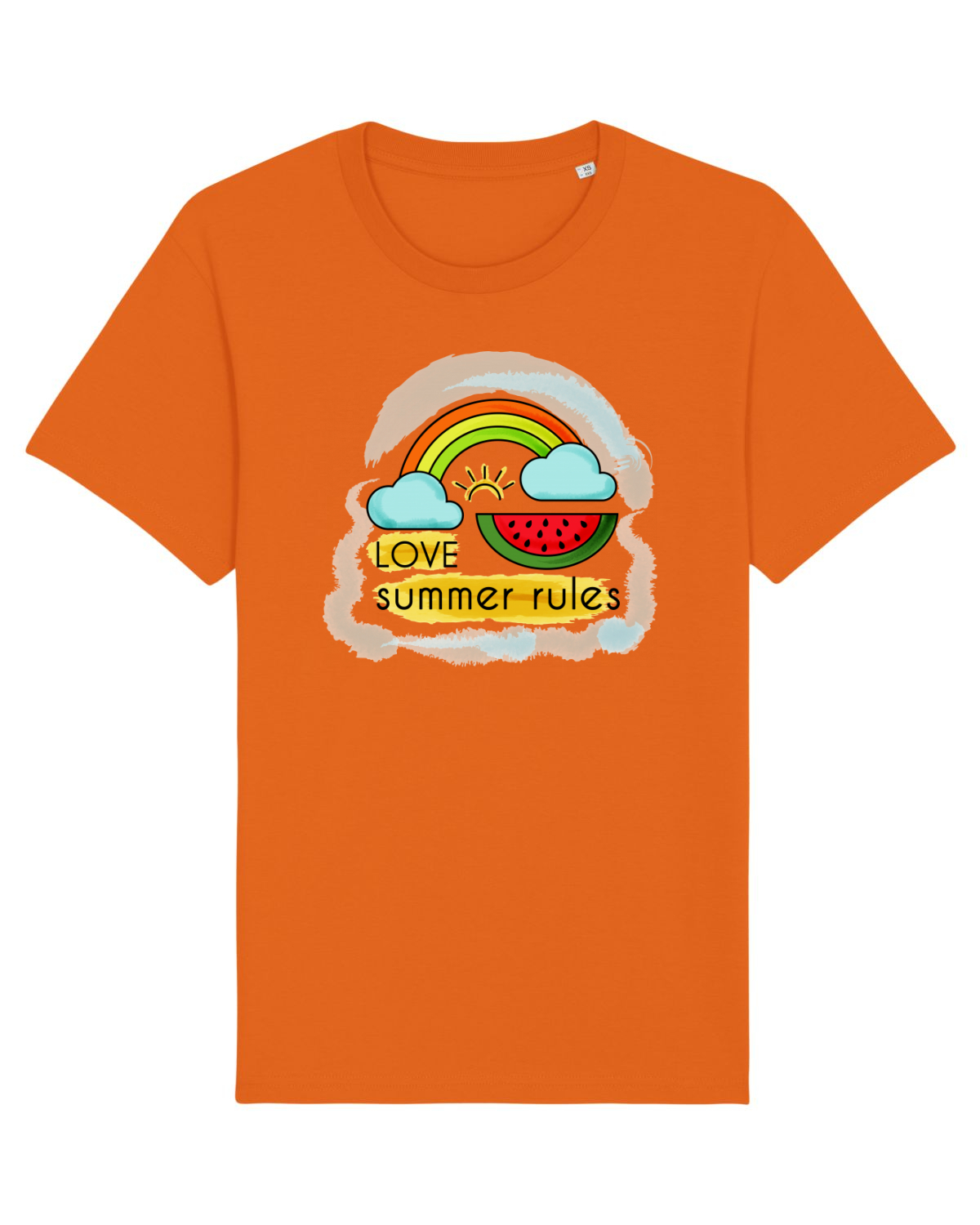 Tricou mânecă scurtă Unisex Rocker Bright Orange