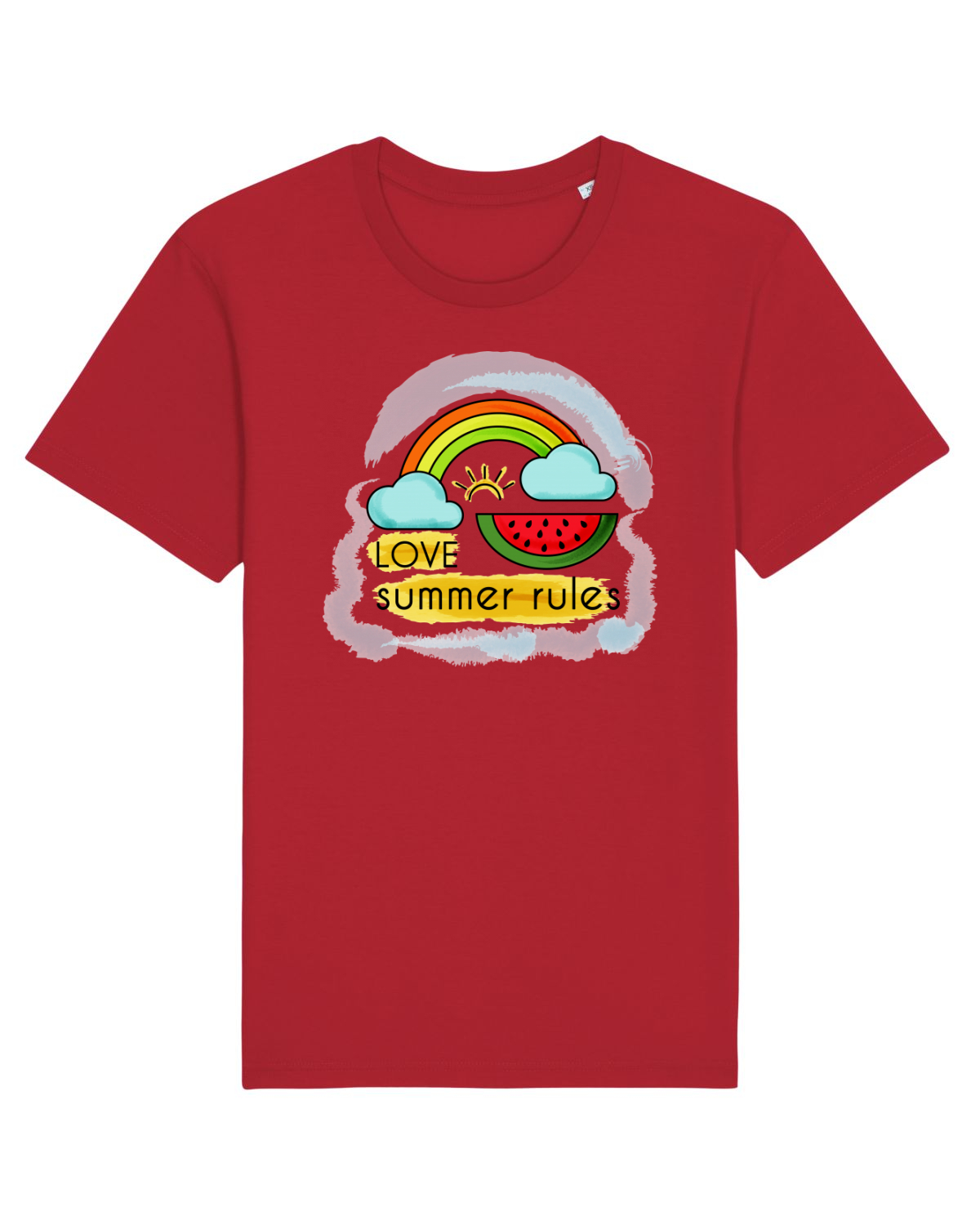 Tricou mânecă scurtă Unisex Rocker Red