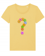 Intrebare Tricou mânecă scurtă guler larg fitted Damă Expresser