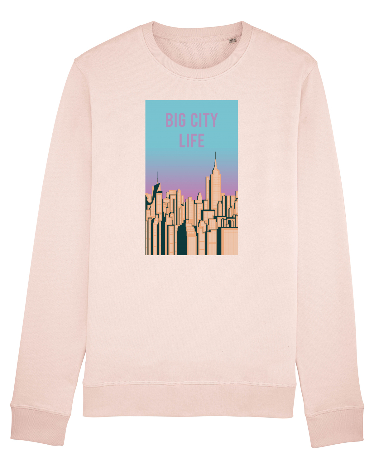 Bluză mânecă lungă Unisex Rise Candy Pink