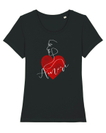 L'Amore Tricou mânecă scurtă guler larg fitted Damă Expresser