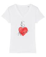L'Amore Tricou mânecă scurtă guler V Damă Evoker