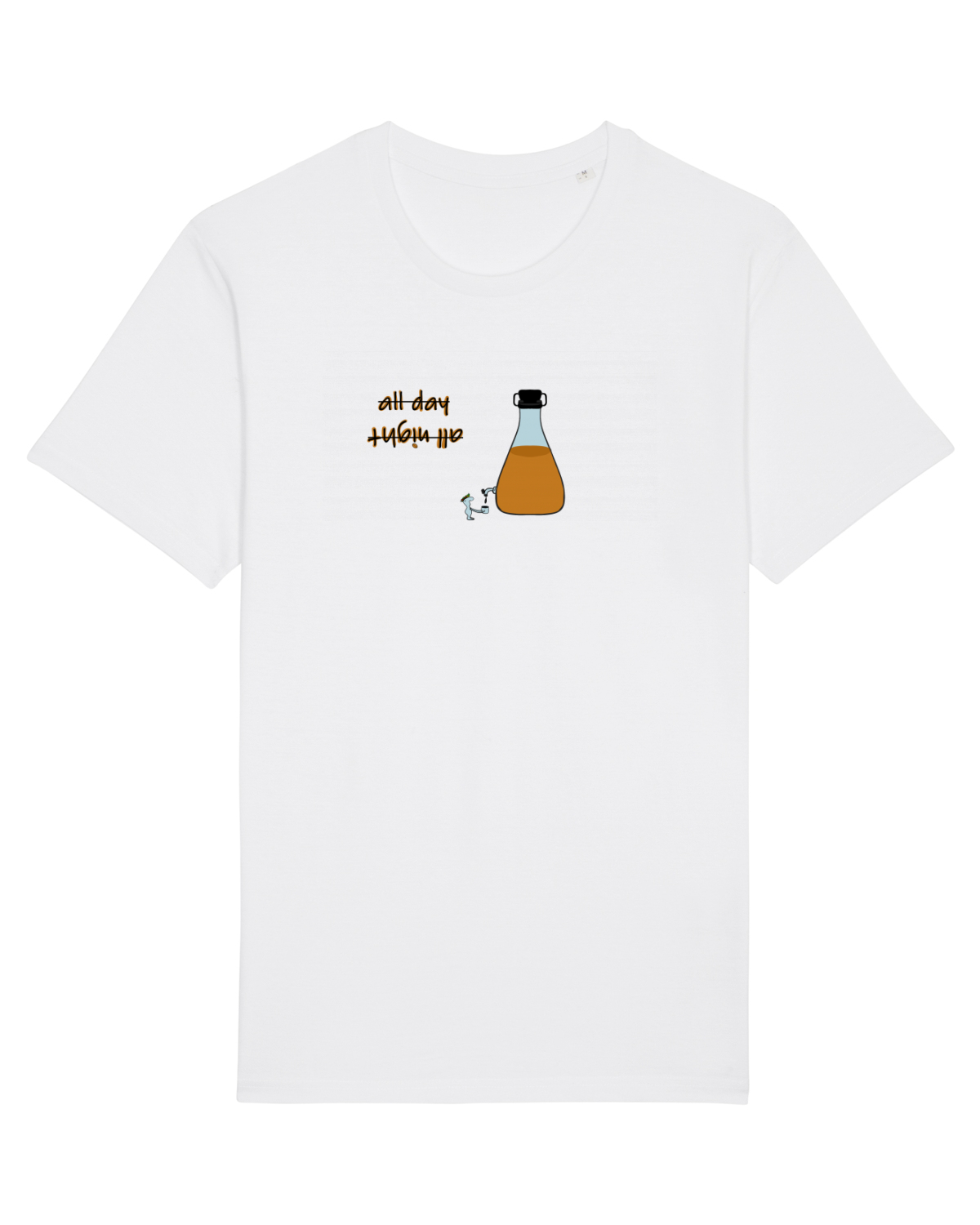 Tricou mânecă scurtă Unisex Rocker White