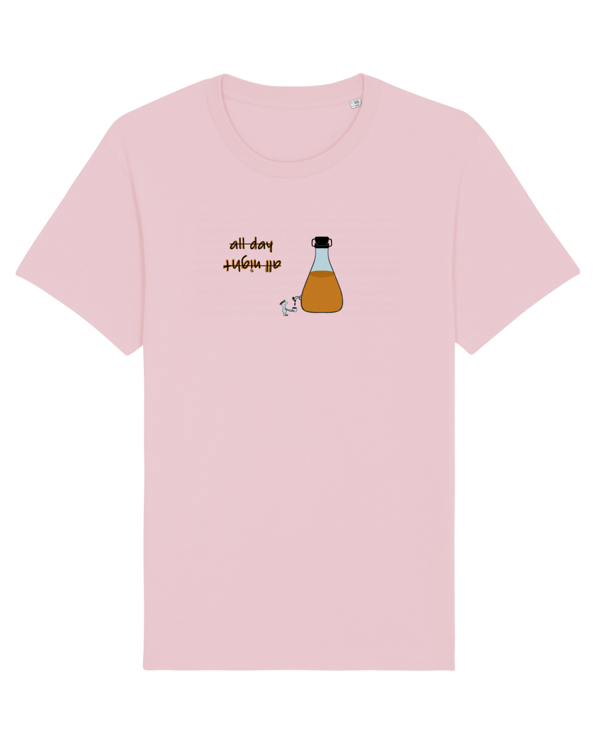 Tricou mânecă scurtă Unisex Rocker Cotton Pink