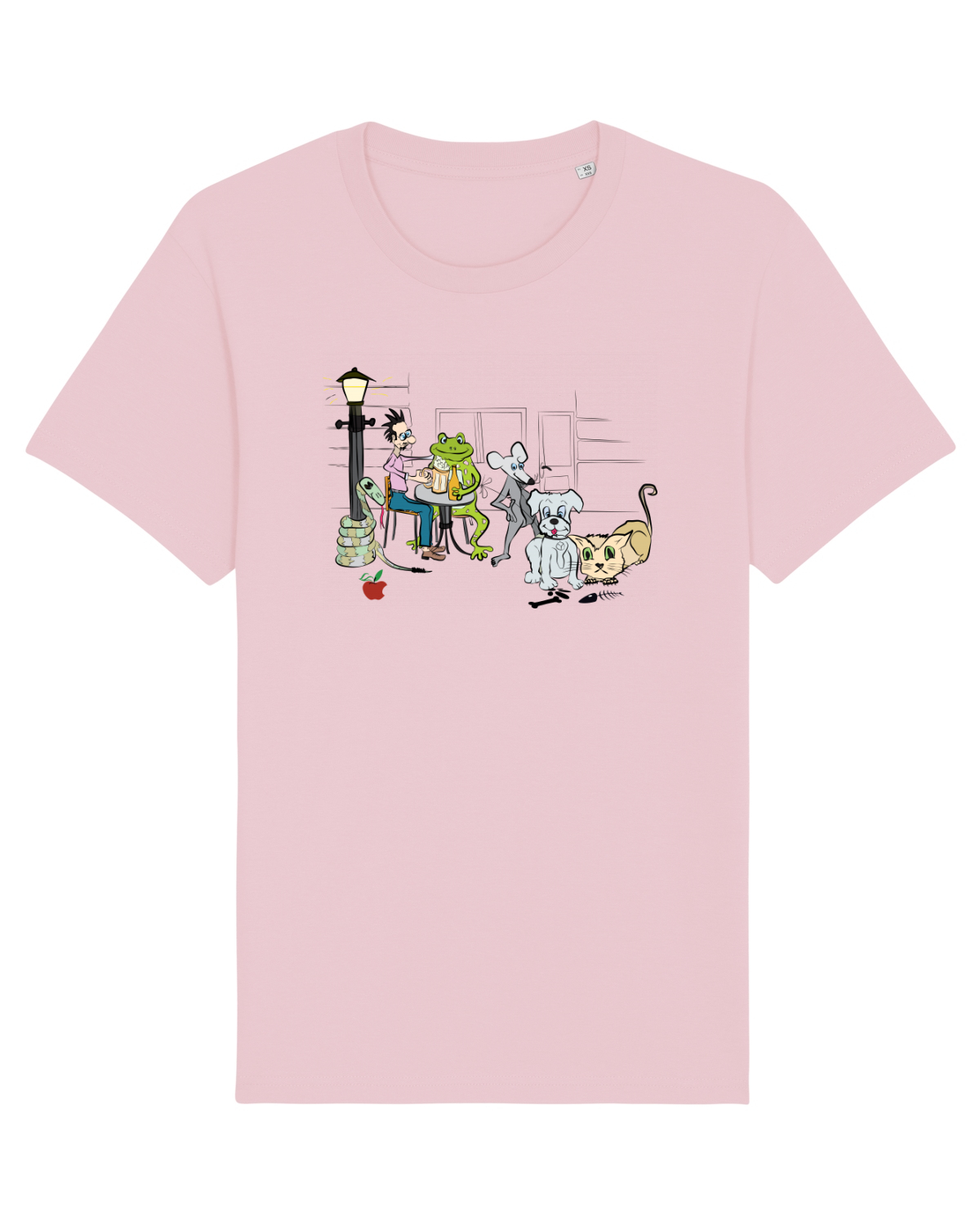 Tricou mânecă scurtă Unisex Rocker Cotton Pink