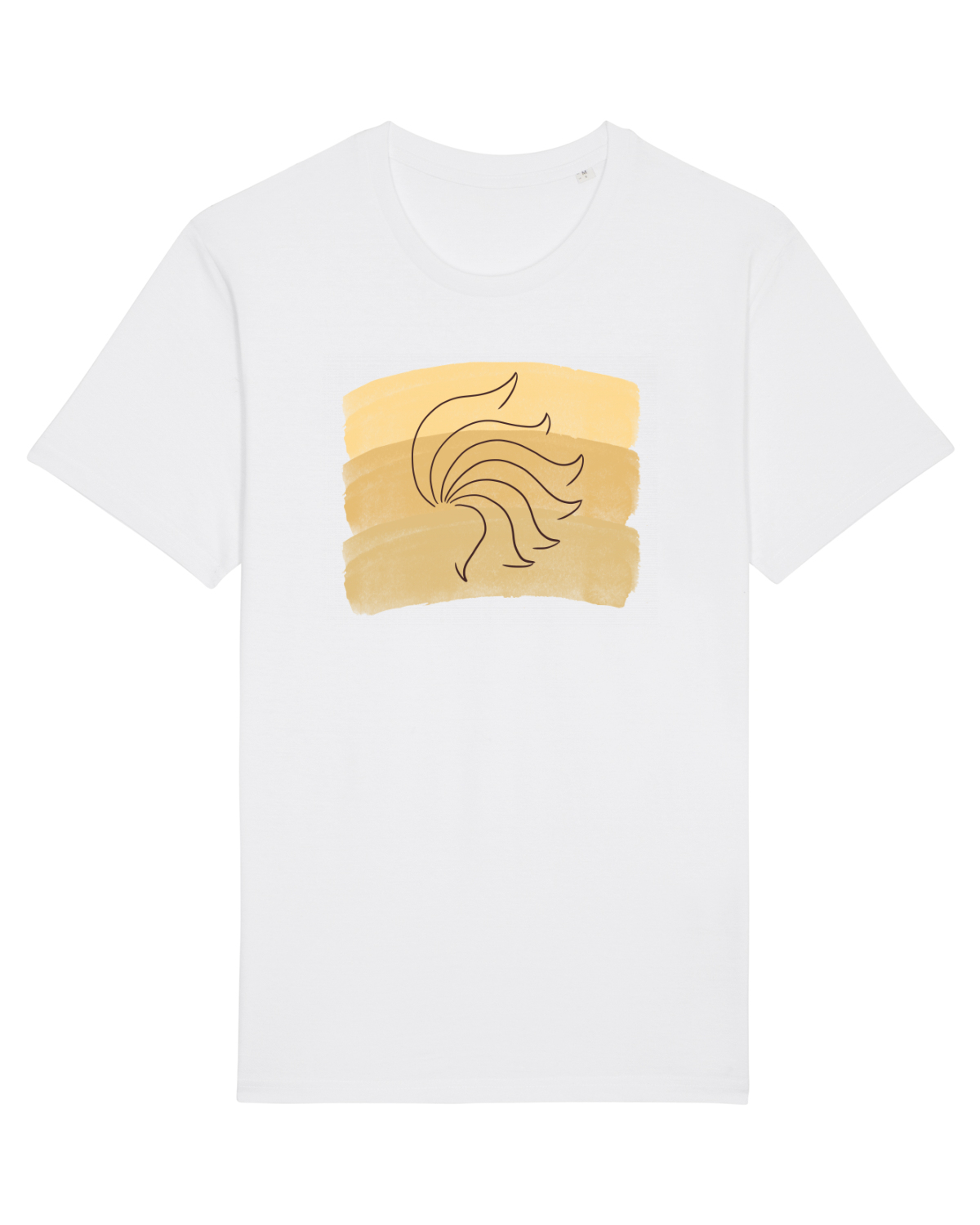 Tricou mânecă scurtă Unisex Rocker White