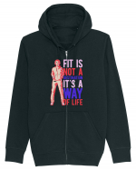 Fit is not a destination Hanorac cu fermoar Unisex Connector