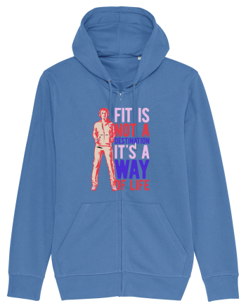 Fit is not a destination Bright Blue