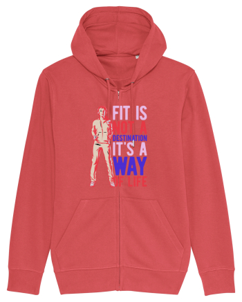 Fit is not a destination Carmine Red
