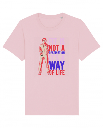 Fit is not a destination Cotton Pink