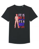 Fit is not a destination Tricou mânecă scurtă guler larg Bărbat Skater