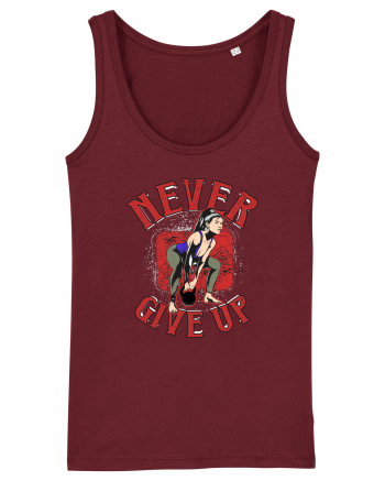 Never Give Up Burgundy
