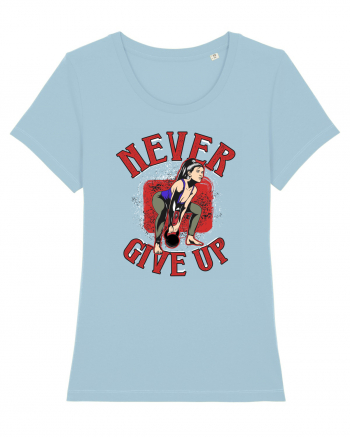 Never Give Up Sky Blue