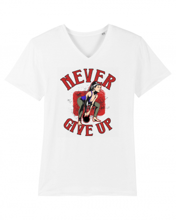 Never Give Up White