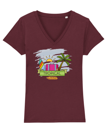 Vacanță tropicală Burgundy
