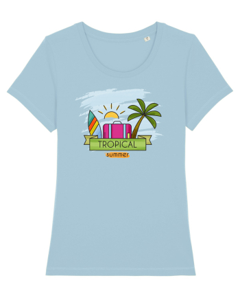 Vacanță tropicală Sky Blue