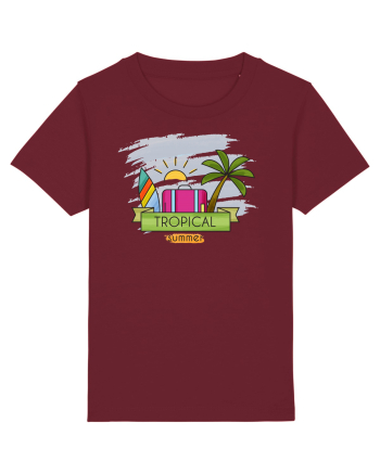 Vacanță tropicală Burgundy