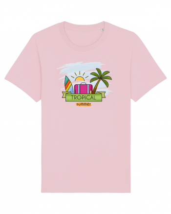 Vacanță tropicală Cotton Pink