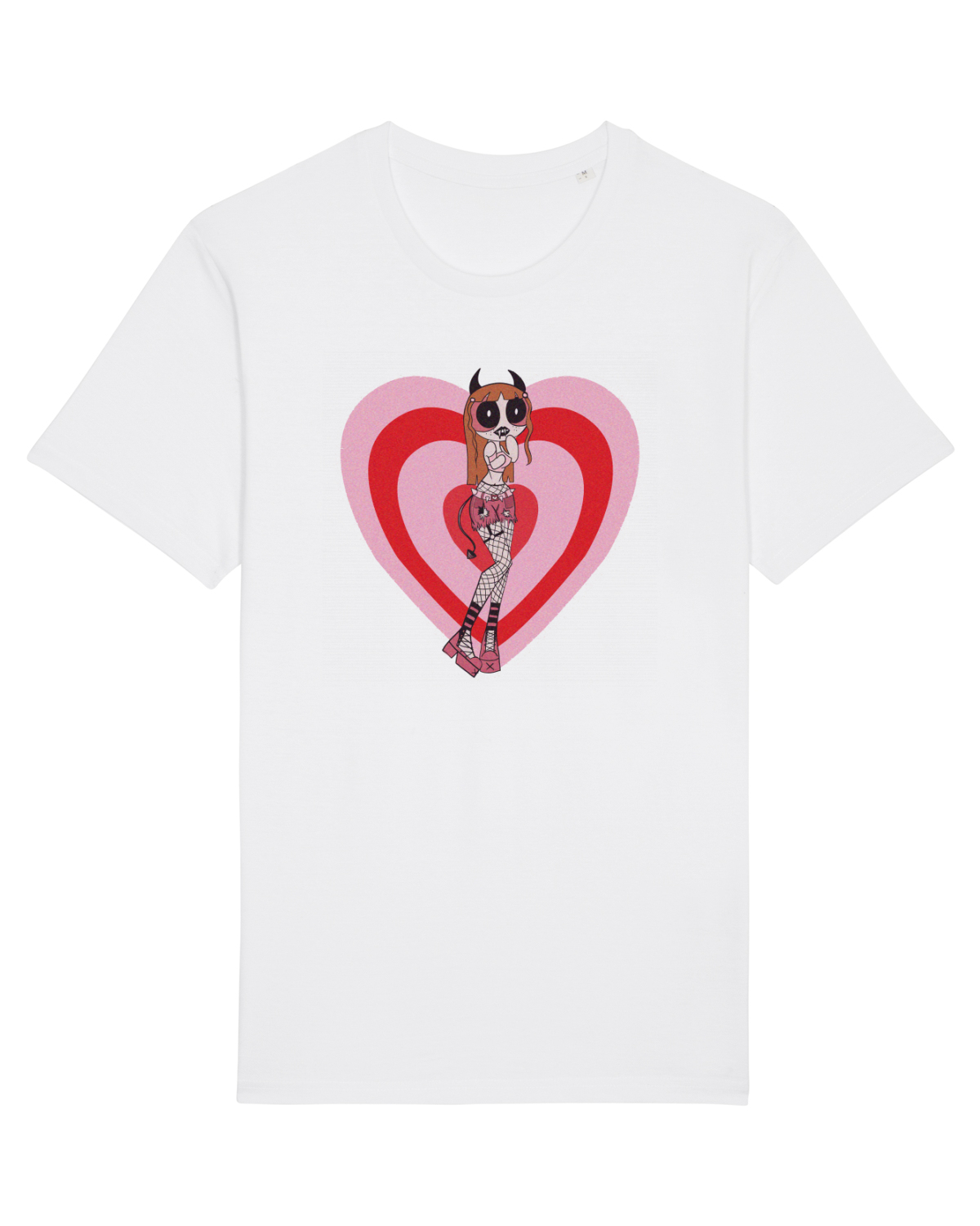 Tricou mânecă scurtă Unisex Rocker White