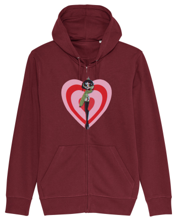 Powerpuff  Buttercup Aesthetic Girl Burgundy