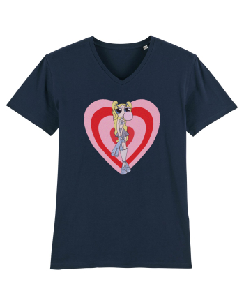 Powerpuff  Bubbles Aesthetic Girl French Navy