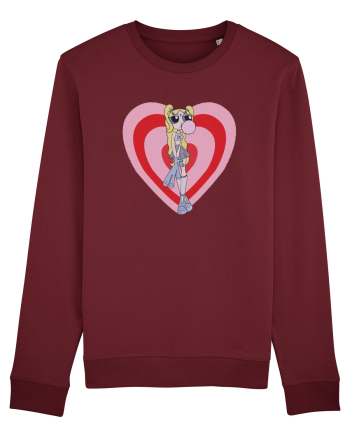 Powerpuff  Bubbles Aesthetic Girl Burgundy