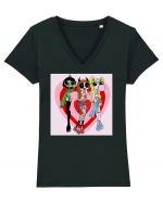 Powerpuff Aesthetic Girls Tricou mânecă scurtă guler V Damă Evoker