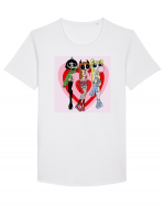 Powerpuff Aesthetic Girls Tricou mânecă scurtă guler larg Bărbat Skater