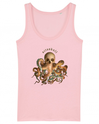 OctoSkull - octopus + skull - caracatita craniu Cotton Pink