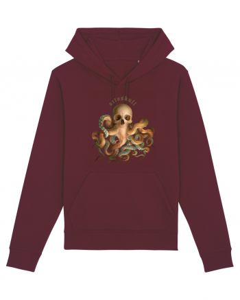 OctoSkull - octopus + skull - caracatita craniu Burgundy