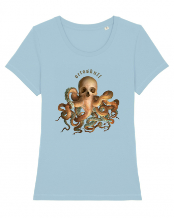 OctoSkull - octopus + skull - caracatita craniu Sky Blue